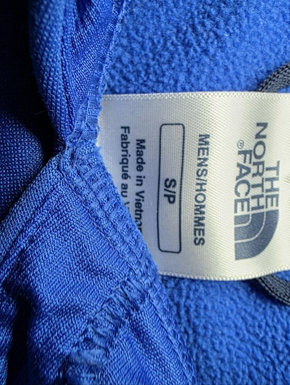 The North Face Men's Small Blue Hooded Pullover Graphic Sweatshirt